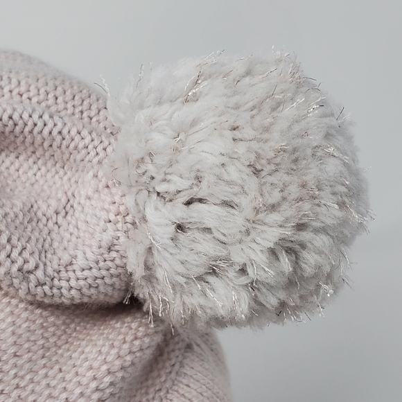 LULULEMON 100% MERINO WOOL PINK POM POM BEANIE HAT TOQUE  KNITWEAR WOMEN OS - Picture 3 of 14